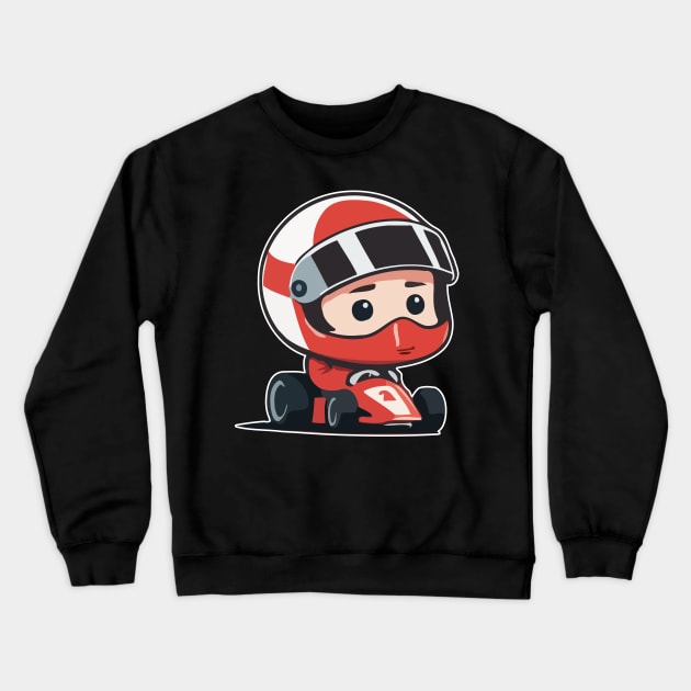 Cute Racer for kids Crewneck Sweatshirt by IDesign23